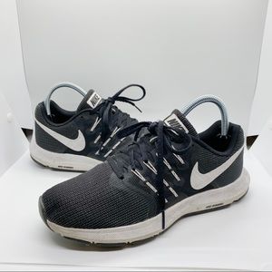 Nike Run Swift Splatter Sole Running Shoes Black White Sz 7.5